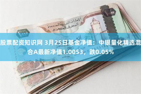 股票配资知识网 3月25日基金净值：中银量化精选混合A最新净值1.0053，跌0.05%