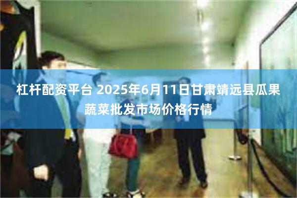 杠杆配资平台 2025年6月11日甘肃靖远县瓜果蔬菜批发市场价格行情