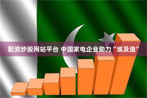 配资炒股网站平台 中国家电企业助力“埃及造”