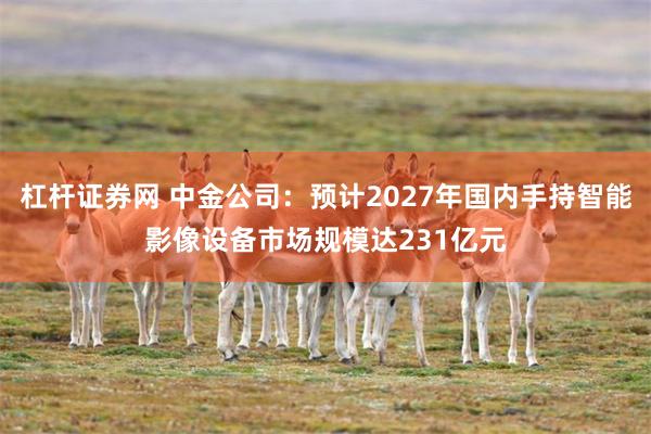 杠杆证券网 中金公司:预计2027年国内手持智能影像设备市场规模达231亿元