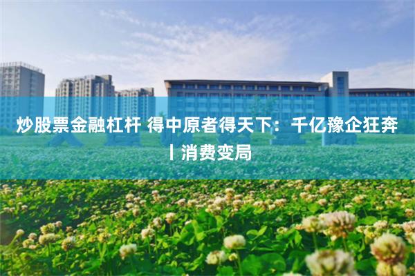 炒股票金融杠杆 得中原者得天下：千亿豫企狂奔丨消费变局