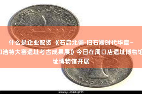 什么是企业配资 《石启北疆·旧石器时代华章——呼和浩特大窑遗址考古成果展》今日在周口店遗址博物馆开展